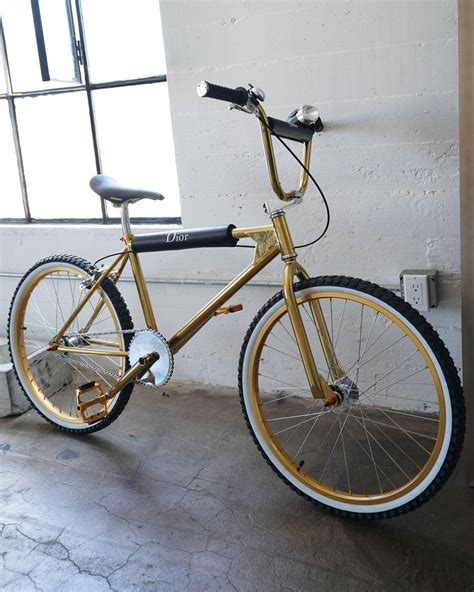 bmx dior homme|Bogarde x Dior Homme Gold BMX Bike .